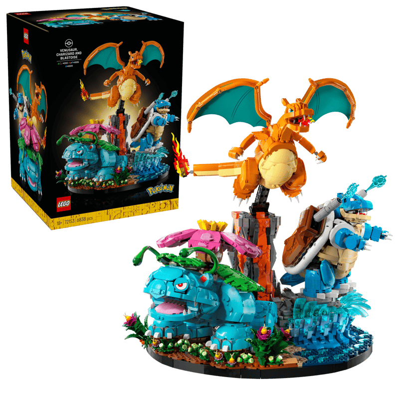 72153 - Venusaur, Charizard and Blastoise